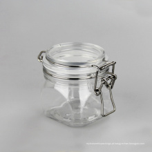 200ml Square Pet Kliner Candy Jar Chocolate (EF-J23S200)